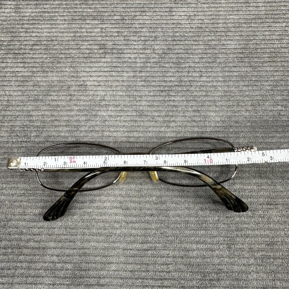 Dana Buchman Kassidy BK Oval Eyeglasses Frames Brown Marbled 50-16-128